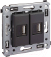 Розетка DKC Avanti USB 4412543 (черный матовый) - 