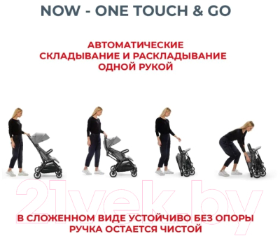 Детская прогулочная коляска Inglesina Now / AG84P0SNGRU (Snap Grey)