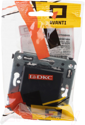 Выключатель DKC Avanti 4402124 (черный квадрат)