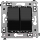 Выключатель DKC Avanti 4402124 (черный квадрат) - 