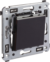 Выключатель DKC Avanti 4402123 (черный квадрат) - 