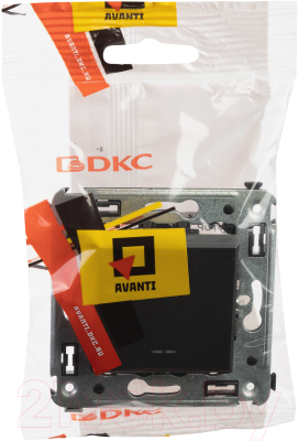 Выключатель DKC Avanti 4412123 (черный матовый)