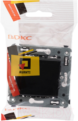Выключатель DKC Avanti 4402153 (черный квадрат)