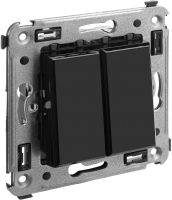 Выключатель DKC Avanti 4402154 (черный квадрат) - 