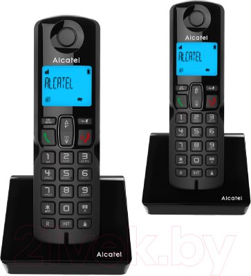 Беспроводной телефон Alcatel S230 Duo (черный)