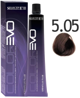 Крем-краска для волос Selective Professional Colorevo 5.05 / 84505 (100мл, светло-каштановый) - 