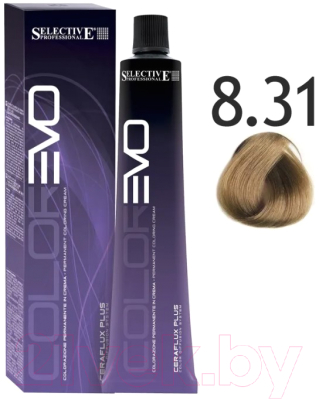 Крем-краска для волос Selective Professional Colorevo 8.31 / 84831 (100мл, светлый блондин гавана)
