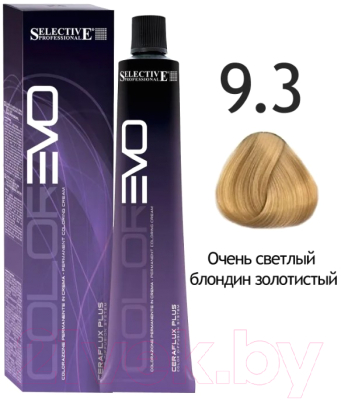 Изображение товара Крем-краска для волос Selective Professional Colorevo 9.3 / 84093 (100мл, очень светлый блондин бежевый)