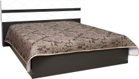 Двуспальная кровать Мебель-КМК 1600 Монако 1 0673.3 (графит/дуб венеция) - 