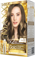 Крем-краска для волос Maxx Deluxe Gold Hair Dye Kit тон 8.0 (русый) - 
