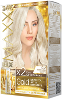Крем-краска для волос Maxx Deluxe Gold Hair Dye Kit тон 0.2 (ледяной блондин) - 