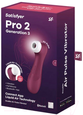 Стимулятор Satisfyer Pro 2 Generation 3 with Liquid Air Technology Bluetooth /4051840 (Wine Red)