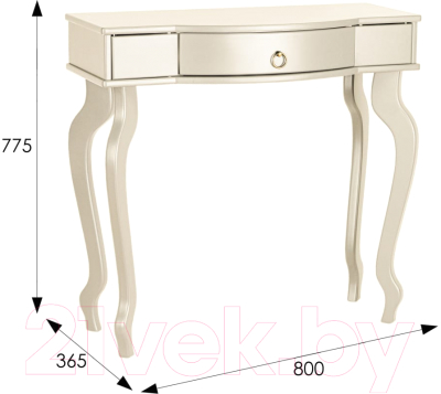 Консольный столик Мебелик Берже 11 (слоновая кость)
