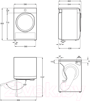 Сушильная машина Electrolux EW8H258B