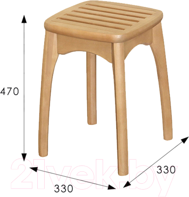 Табурет Мебелик Массив (бук)