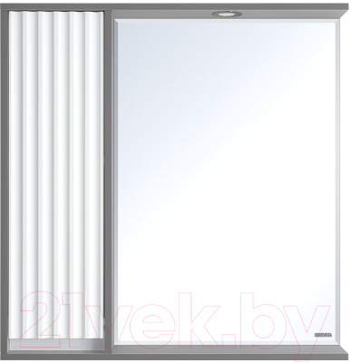 Шкаф с зеркалом для ванной Brevita Balaton 80 L / BAL-04080-01-Л