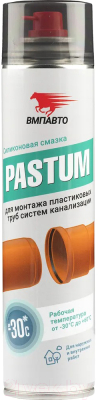 Смазка техническая VMPAUTO Pastum для монтажа пластиковых труб системы канализации / 8111 (400мл)