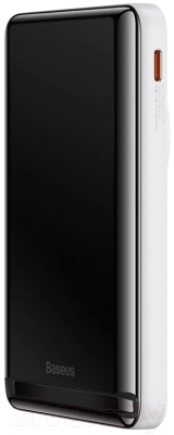 Портативное зарядное устройство Baseus Magnetic Bracket Wireless 10000mAh / PPCX000002 (белый)
