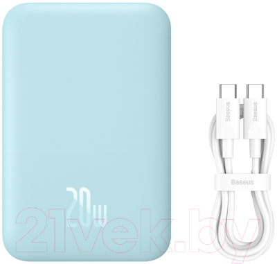 Изображение товара Портативное зарядное устройство Baseus Magnetic Wireless 6000mAh / PPCX020003 (синий)