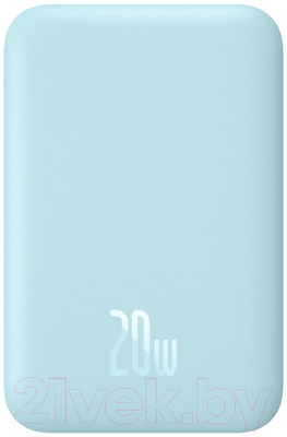 Изображение товара Портативное зарядное устройство Baseus Magnetic Wireless 6000mAh / PPCX020003 (синий)