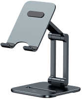 Держатель для смартфонов Baseus Desktop Biaxial Foldable Metal Stand / LUSZ000013 (серый) - 
