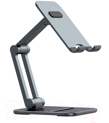 Держатель для смартфонов Baseus Desktop Biaxial Foldable Metal Stand / LUSZ000013 (серый)