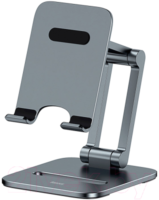Держатель для смартфонов Baseus Desktop Biaxial Foldable Metal Stand / LUSZ000013 (серый)