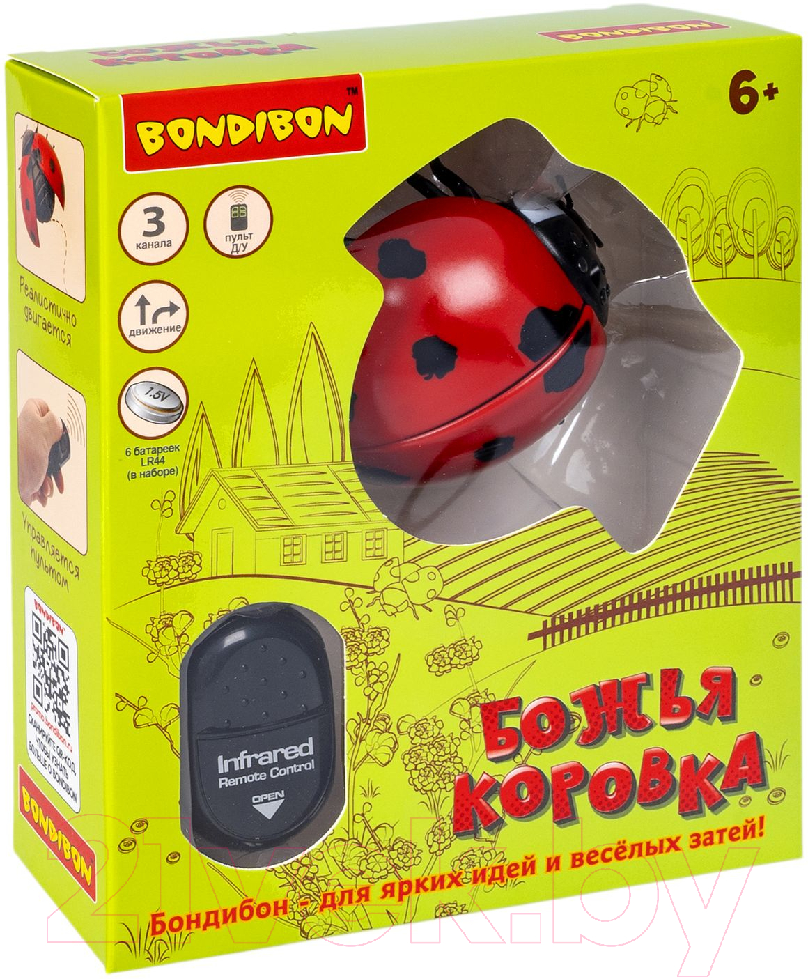 Игрушка на пульте управления Bondibon Божья коровка / ВВ5910