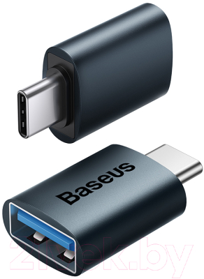 Адаптер Baseus Ingenuity Series Mini OTG Adaptor Type-C to USB-A 3.1 /ZJJQ00003 (синий)