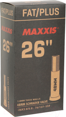 Камера для велосипеда Maxxis Fat/Plus 26x3.0/5.0 LSV48 / EIB00141300