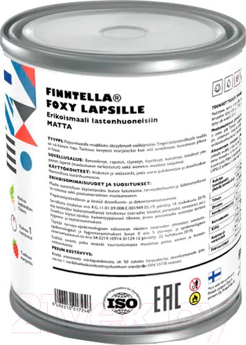 Краска Finntella Foxy Lapselli Matte Hiiri / F-50-1-1-FL204