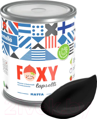 Краска Finntella Foxy Lapselli Matte Hiillos / F-50-1-1-FL208 (900мл)