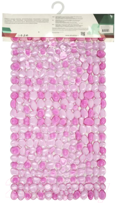 Коврик для ванной АкваЛиния 6836-2 (камешки розовый)