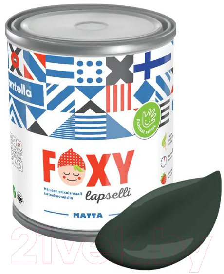 Краска Finntella Foxy Lapselli Matte Nero / F-50-1-1-FL271