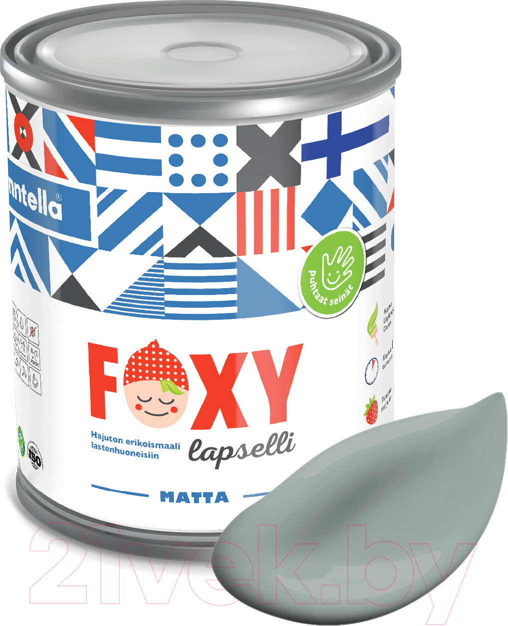 Краска Finntella Foxy Lapselli Matte Vesi / F-50-1-1-FL277