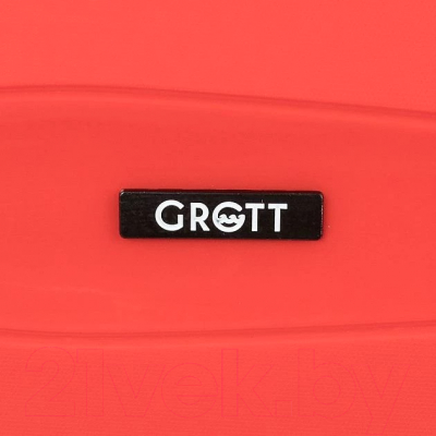 Чемодан на колесах Grott 227-PP002/3-25-RED (красный)