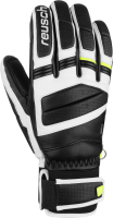 Перчатки лыжные Reusch Master Pro / 6101109-7746 (р-р 8, Black/White/Safety Yellow) - 