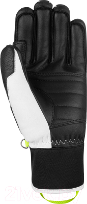 Перчатки лыжные Reusch Master Pro / 6101109-7746 (р-р 9, Black/White/Safety Yellow)