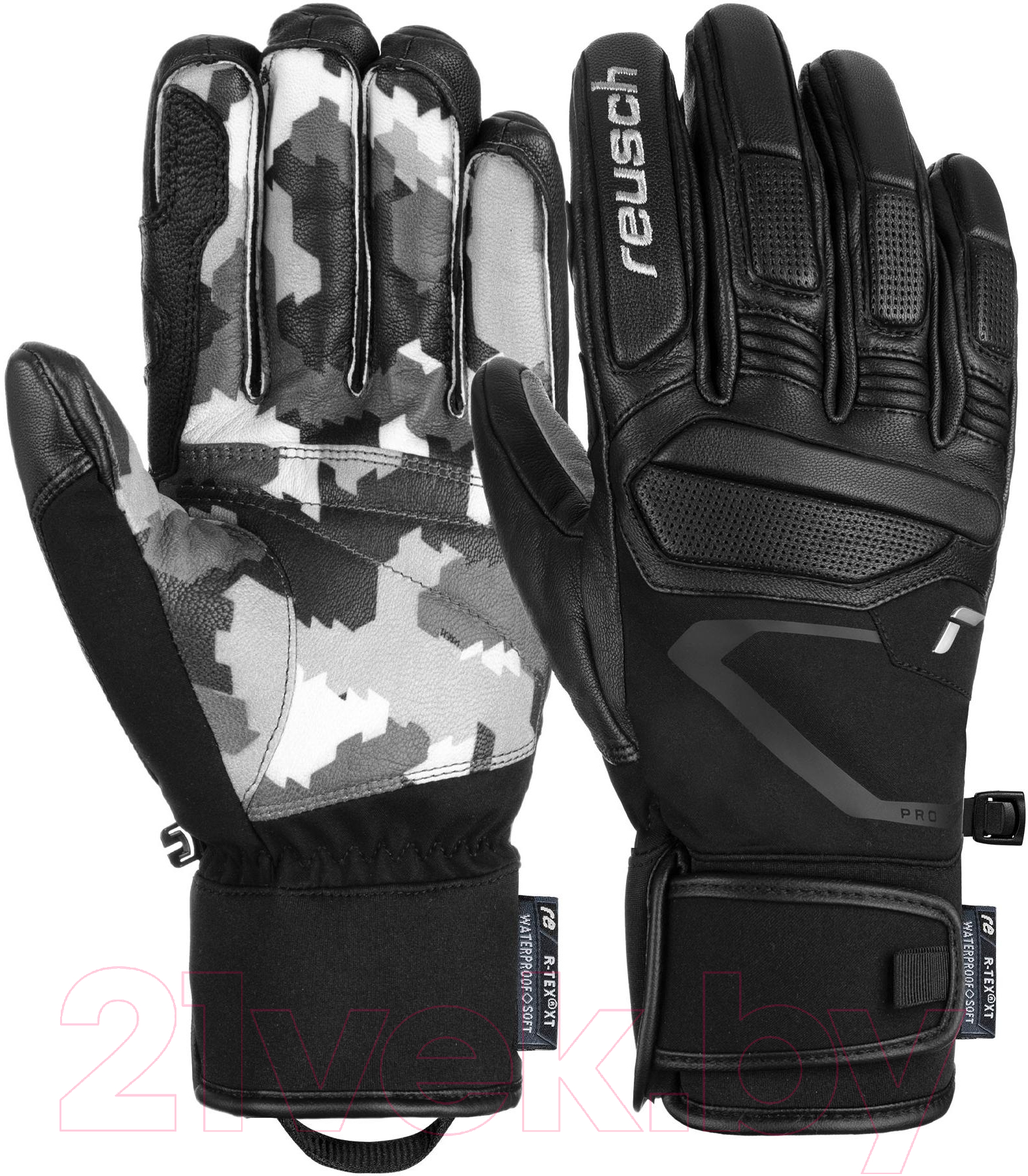 Перчатки лыжные Reusch Marco Schwarz / 6201112-7755 (р-р 7.5, Black/Grey Camo) — фото 3
