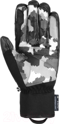 Перчатки лыжные Reusch Marco Schwarz / 6201112-7755 (р-р 8.5, Black/Grey Camo)