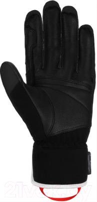 Перчатки лыжные Reusch Pro Rc / 6201110-7745 (р-р 9.5, Black/White/Fire Red)