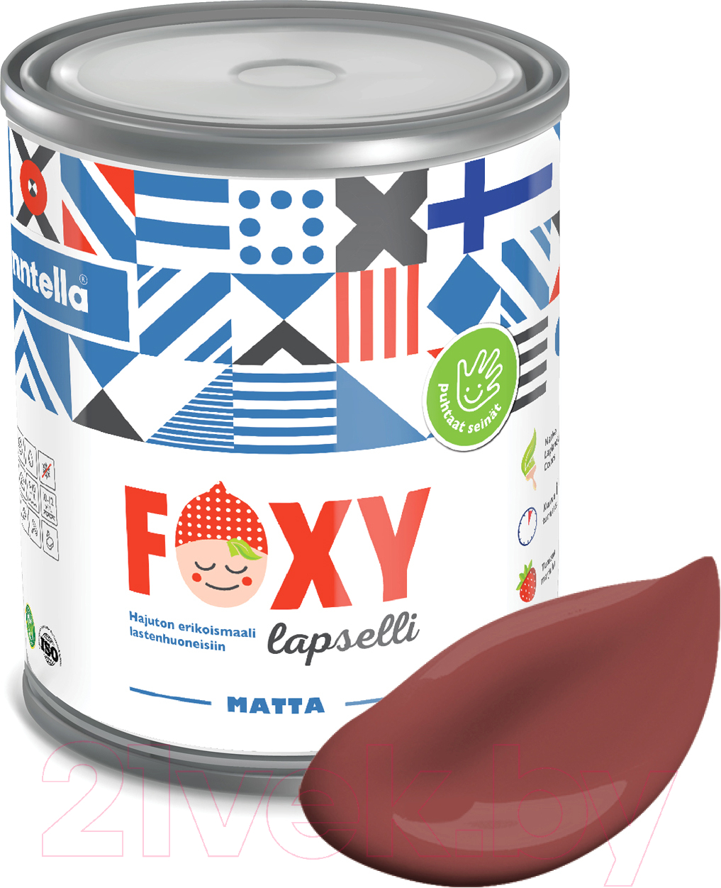 Краска Finntella Foxy Lapselli Matte Punatulkku / F-50-1-1-FL250