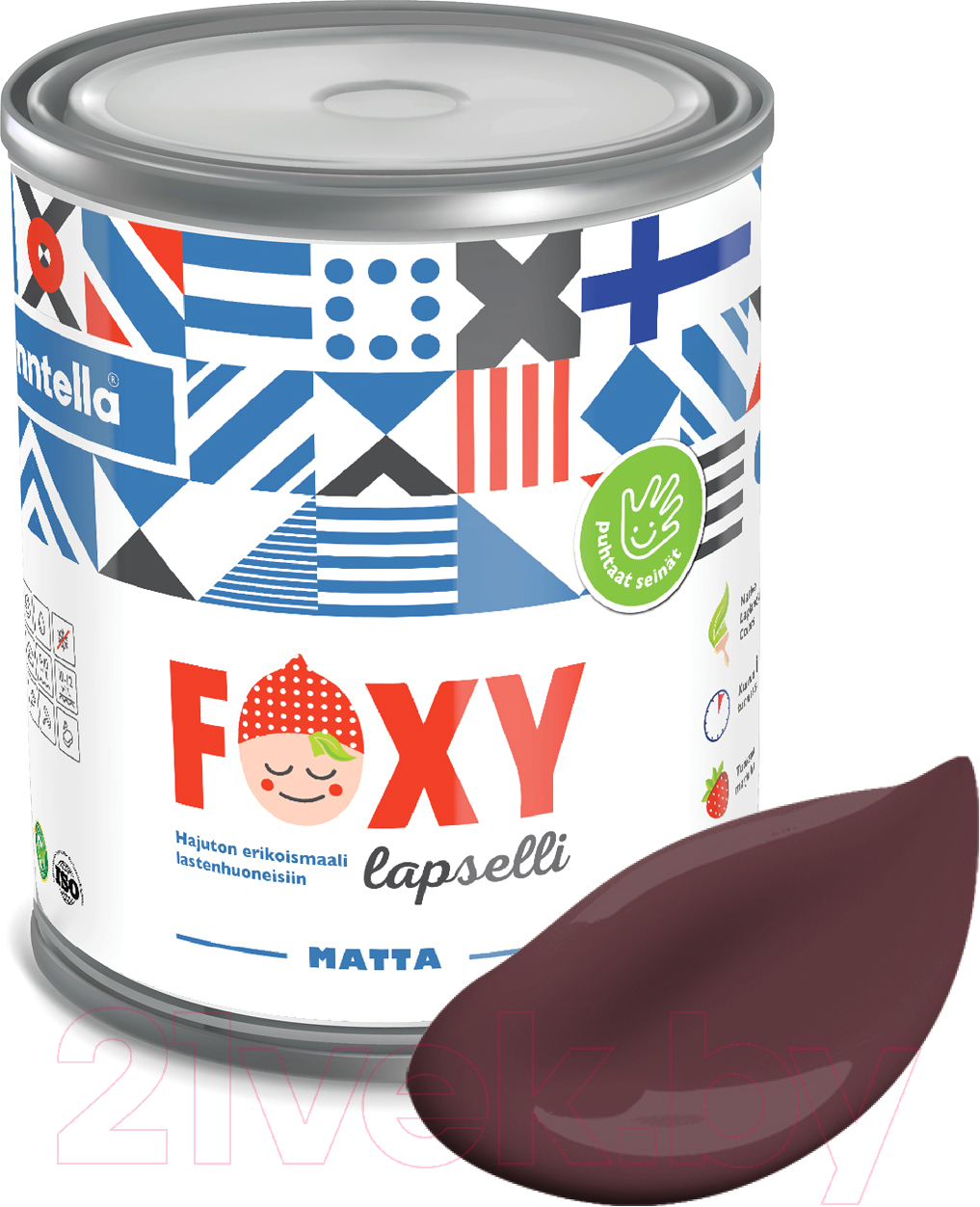 Краска Finntella Foxy Lapselli Matte Terveys / F-50-1-1-FL253