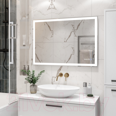 Купить Зеркало Континент Clamm Led 100x70 в Молодечно