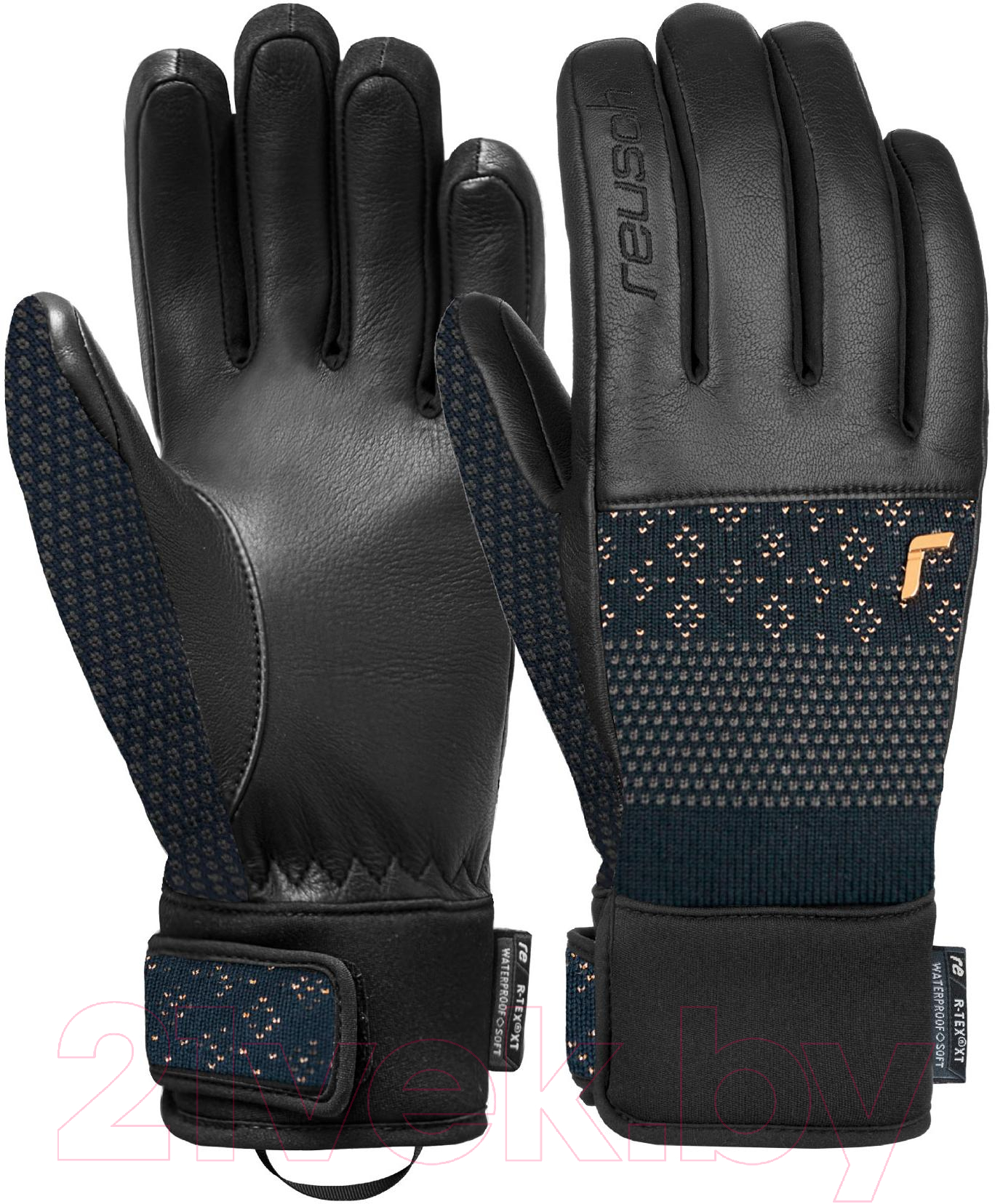 Перчатки лыжные Reusch Petra Vlhova R-Tex Xt / 6231271-4470 (р-р 8.5, Dress Blue/Gold) — фото 3
