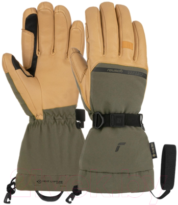 Перчатки лыжные Reusch Discovery Gore-Tex Touch-Tec / 6202305-5490 (р-р 7, Burnt Olive/Camel)