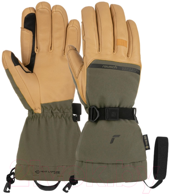Перчатки лыжные Reusch Discovery Gore-Tex Touch-Tec / 6202305-5490 (р-р 10.5, Burnt Olive/Camel) — фото 3