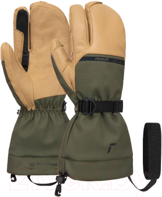 Варежки лыжные Reusch Discovery Gore-Tex Touch-Tec Lobster / 6202905-5490 (р-р 7.5, Burnt Olive/Camel)