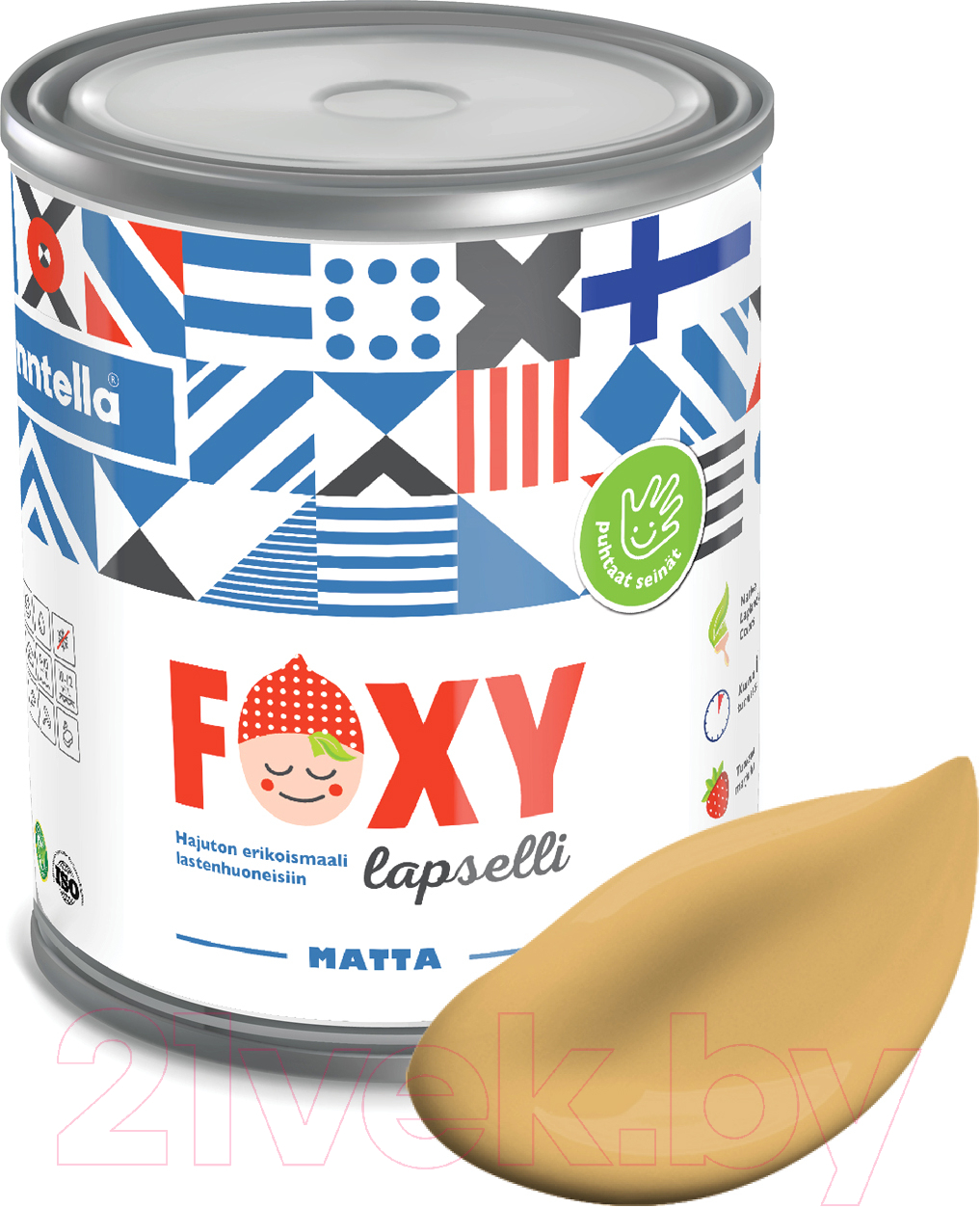 Краска Finntella Foxy Lapselli Matte Tyrni / F-50-1-1-FL258