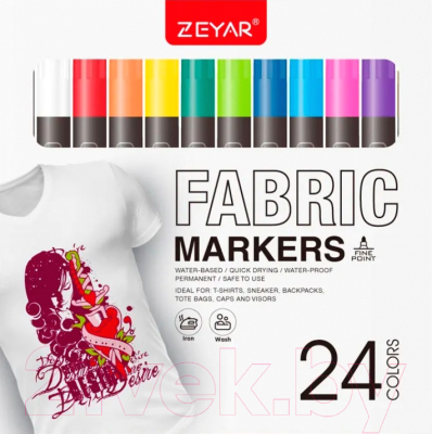 Набор маркеров Zeyar ZP1141 (24цв)